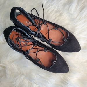 Max &Co lace up flat